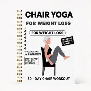 30 Day Chair Yoga Guide, Gentle Exercises Elderly Fitness Book for Seniors Over 60, Improve Strength Building Balance Improvement & Flexibility Training, Easy Home Workouts Sitting Workout Exercise Handbook