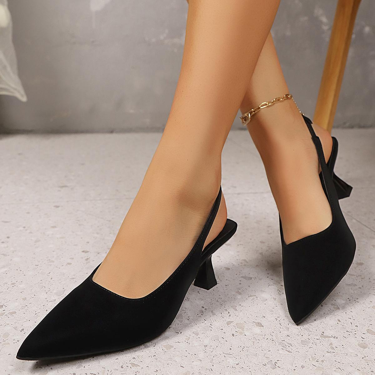 Women's Kitten Heels Pointed Toe Slingback Pumps Elegant Dress Shoes for Women Fashionable Low Heels Comfortable Work Shoes Business Casual Wedding Office Party Wear SpringStatements