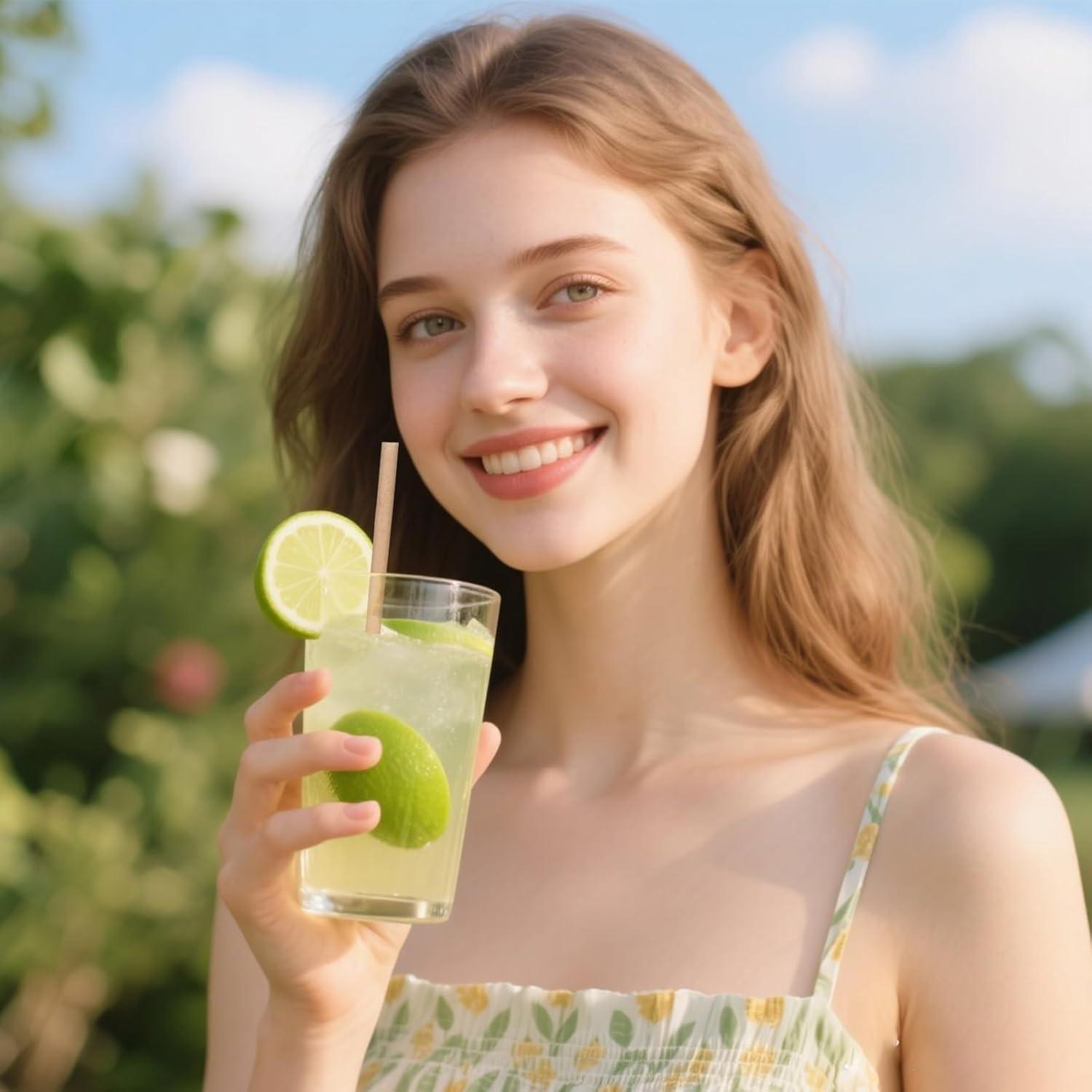 For Home Daily, Restaurant & Party Drinks, Environmental Drinkware Accessory Solution, Biodegradable Sugarcane Straws, Plastic-free Non-softening Heat-resistant, Effortlessly Get Environmental Friendly Drinking, 8 Inch 200 Pack