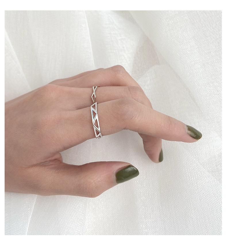 Chic Rhombus Cut Ring Stack| Trendy Index & Middle Finger Set