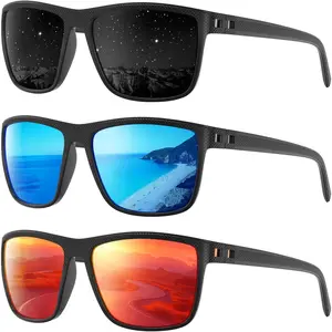 Polarized Sports Sunglasses for Men Large Fit - Extra Wide UV400 Anti-Glare Driving & Fishing Shades, Premium Heavy Duty Oversized Sun Glasses for Big Heads