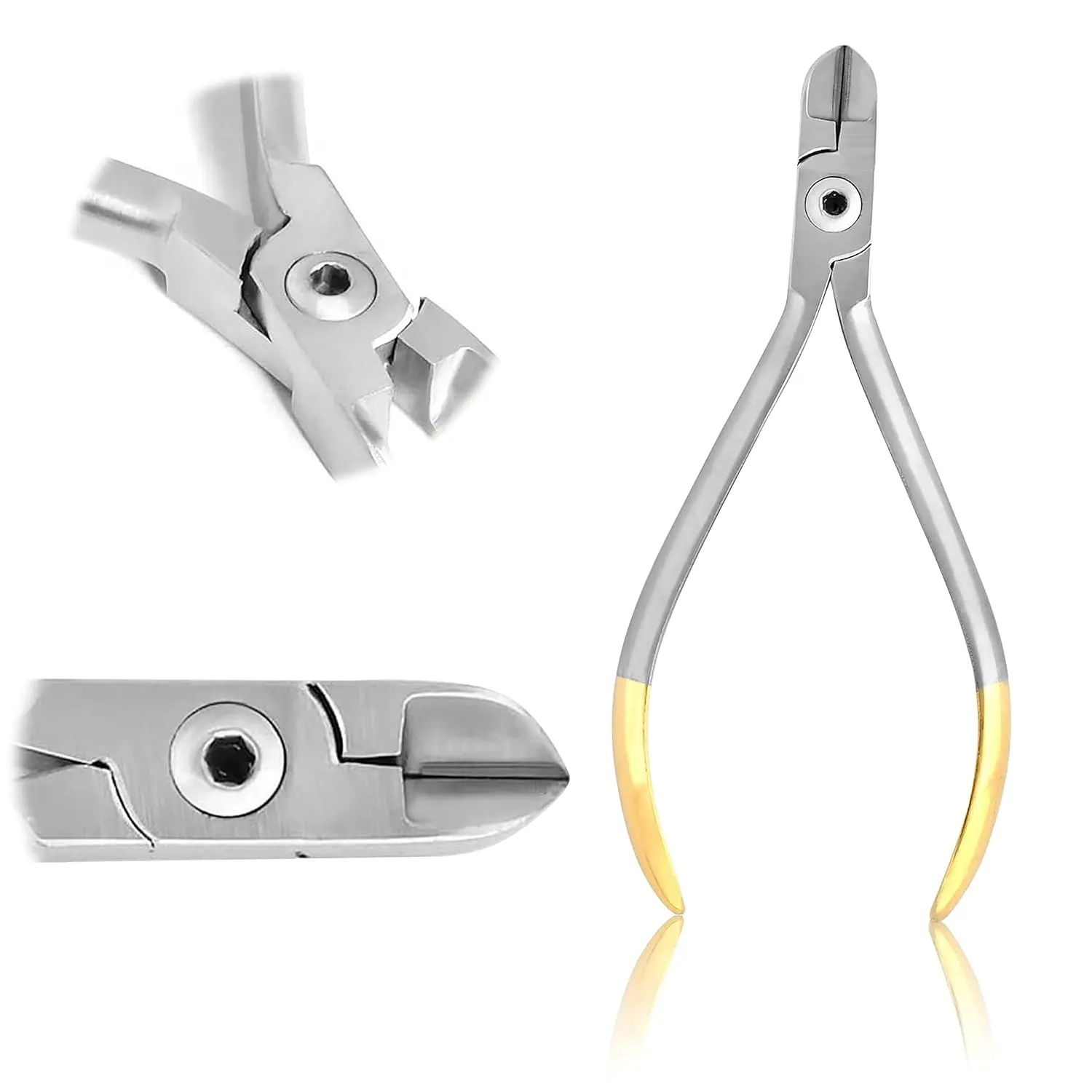 Stainless Steel Orthodontic Pliers, Hard Wire Orthodontic Dental Instruments with Tungsten Carbide (TC) Tips