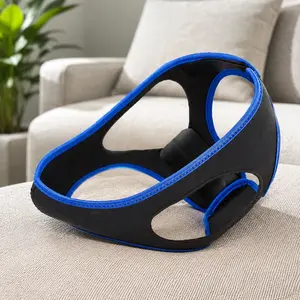 Anti-Snoring Device Adjustable Breathable Sleep Aid Men Women Stop Snoring Mouthpiece Chin Belt CPAP Nasal Solution Sleep Apnea Improvement Comfort Washable
