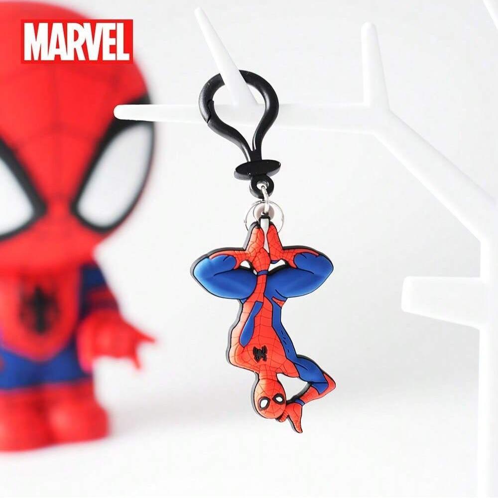 1PC Marvel Officially Licensed Superhero Deadpool Captain America Spider-Man Iron Man Soft Touch Key Holder Cute Keyring Keychain stocking stuffers Decoration Bag Hangings Souvenir for Family Friends Marvel Fans Anniversary Birthday Christmas Gifts