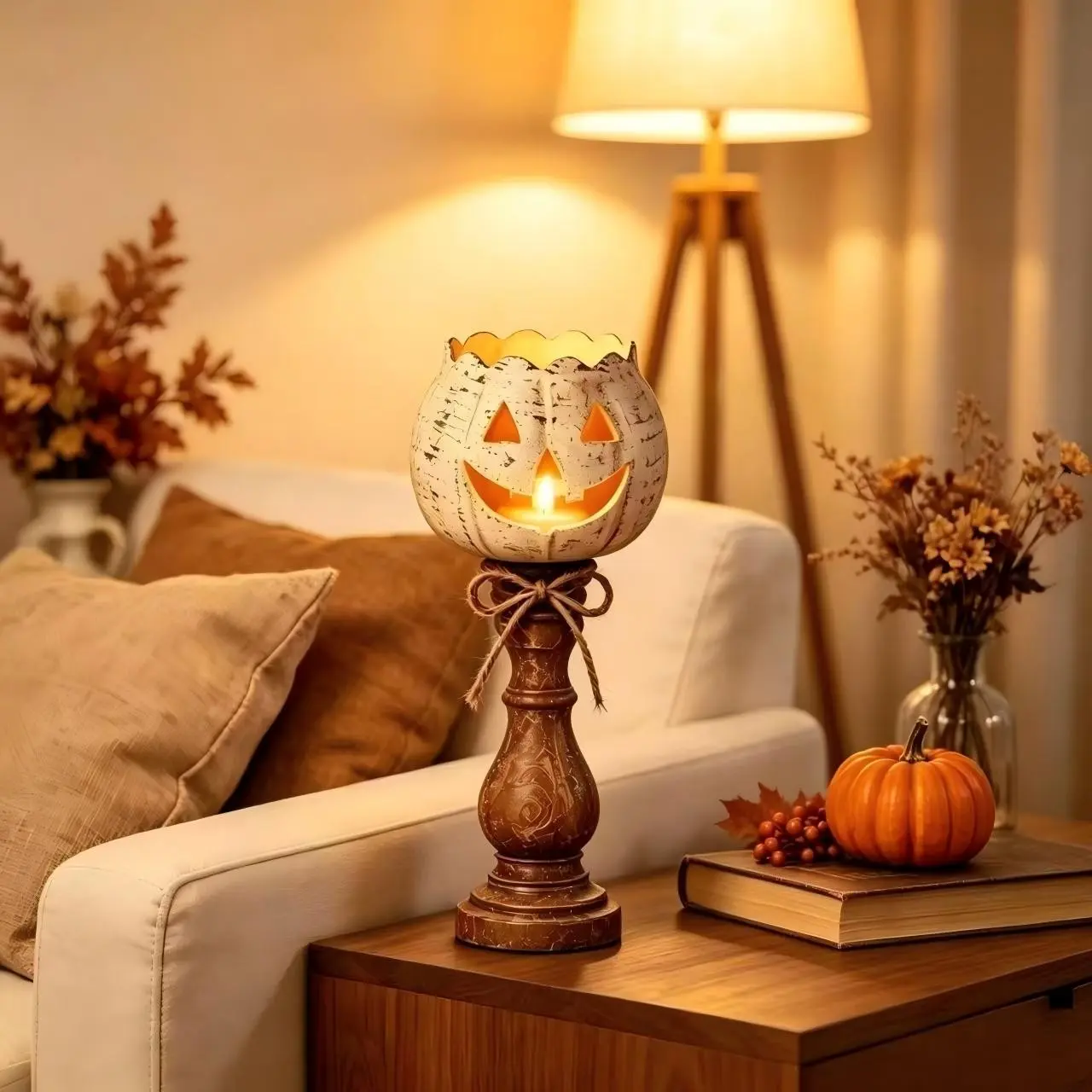 Pumpkin Tealight Candle Holder, Resin Craft Decoration, Halloween Pumpkin Light Candle Holder, DIY Home Decor, Unique Gift Idea, Tea Light Candle Holders