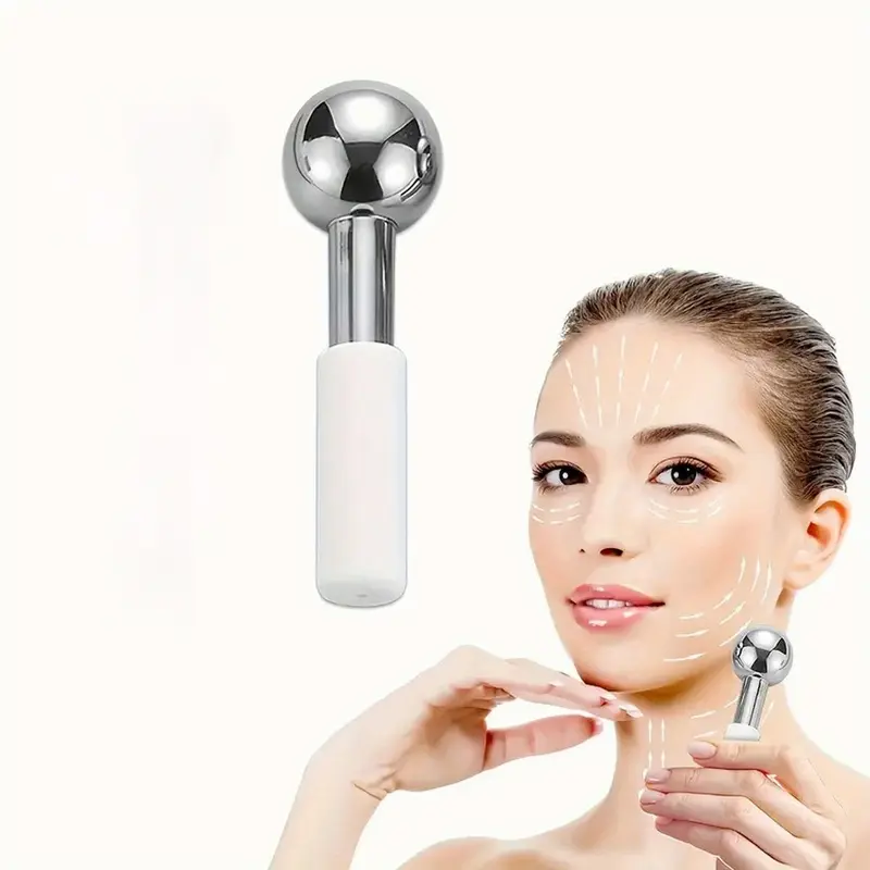 Ice-Bead Facial Cooling Roller, Facial Cryotherapy Wand, Face/Neck/Eye Massager, Skincare Roller, Portable and Compact Design
