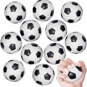 6 Pack Mini Soccer Stress Balls, 1.6 Inch Small Foam Sports Balls for Kids Adults, Soft Squeeze Soccer Balls for Relax, Anxiety, Party Favors, Classroom Prizes, Goodie Bags Stuffers