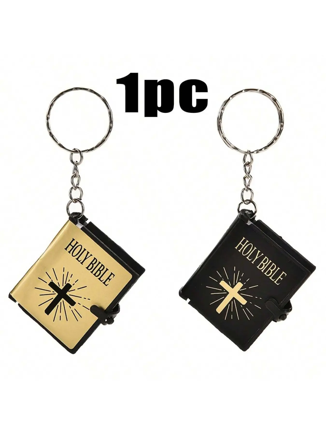 Christian Bible Keychain, Mini Jesus Bible Key Ring for Bags, Cars, Parties, Perfect Birthday and Holiday Gift, Christian Gifts