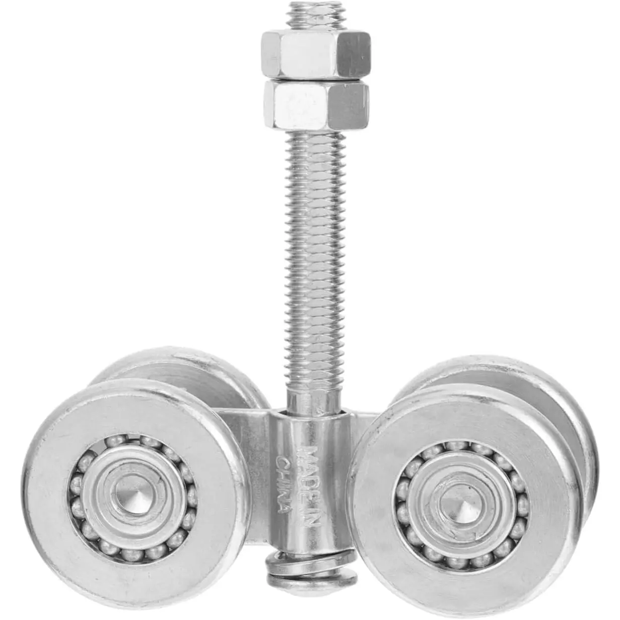 A Man's Tools NUOBESTY 200KG Load Capacity Steel Sliding Door Track Roller Kit Adjustable Wheels for Smooth Operation for Industrial and Home Use