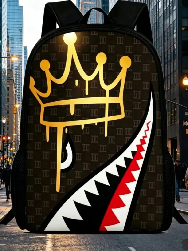 louis vuitton backpack with mouth ROMEO AIR ITALIA SHARK SAVAGE  SPRAYGROUND PRODUCT DETAILS Exterior Dimensions HIGHCLASS FASHION JA Sprayground backpack