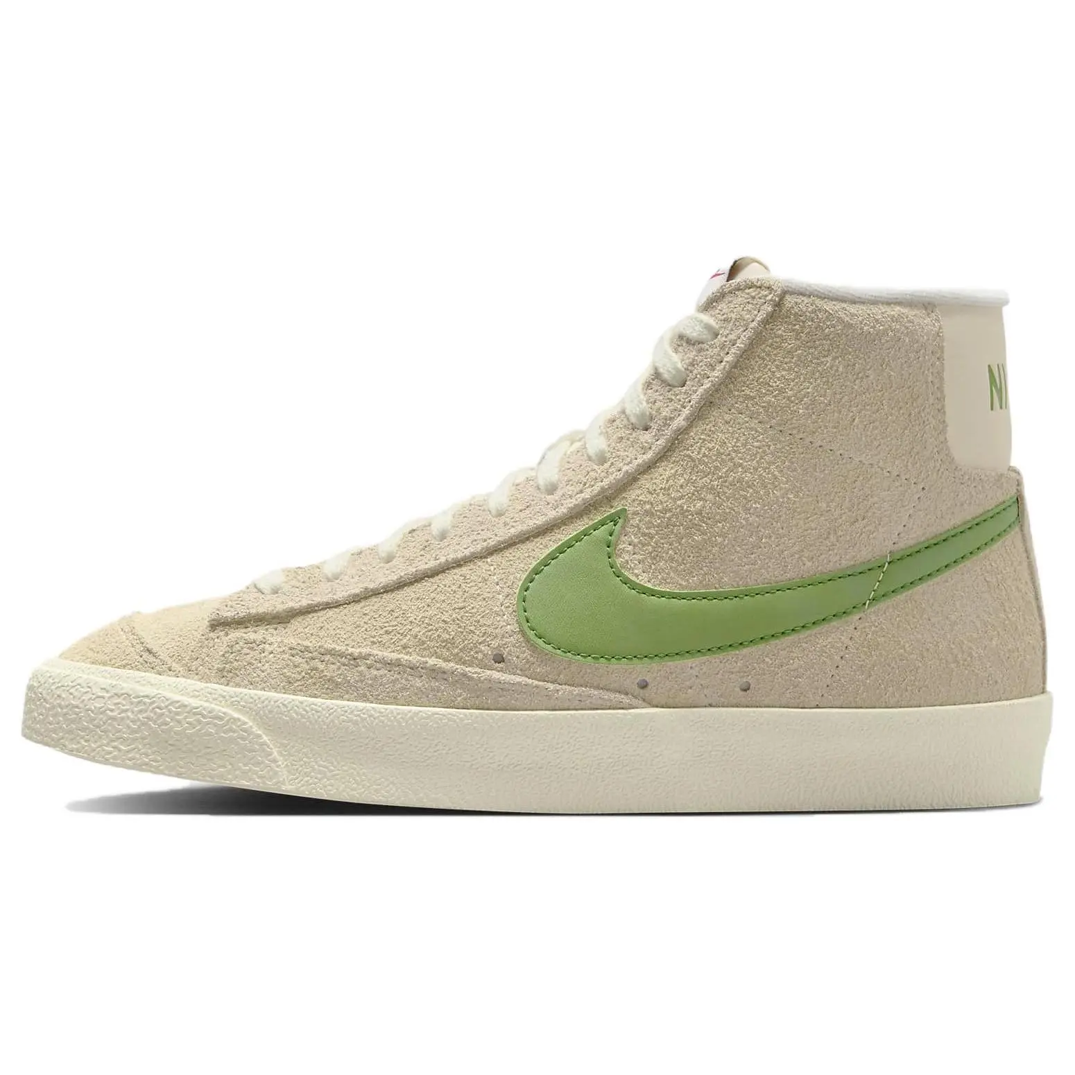 Nike Blazer '77 Women's Durable Mid-Top Casual Sneakers in Light Brown Green Verifiable, with credentials and supporting global authentication