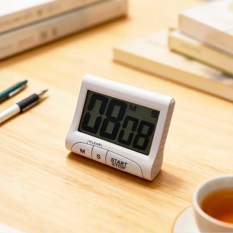 Multifunctional Electronic Timer, Magnetic Design, Countdown, Alarm Clock, Stopwatch, Kitchen Baking Timer, Office Study Timer