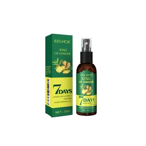 EELHOE Ginger Hair Spray (30ml Box) Moisturizing Hair And Scalp Massage Care For Shining, Smooth And Soft Hair Spray
