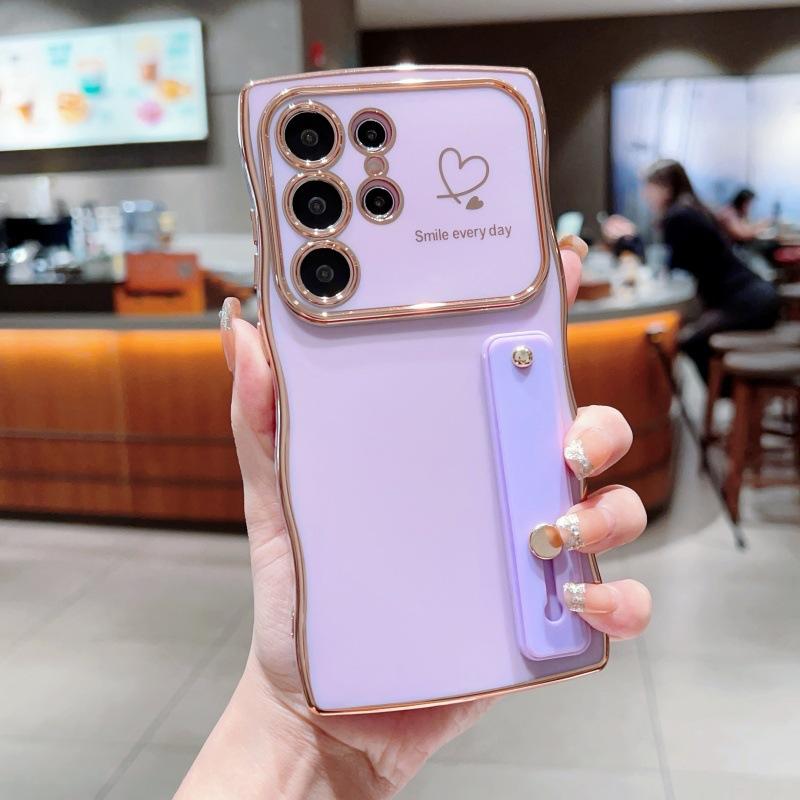 New Wave Heart Design  Phone Cover Girly Universal Camera Protector Shockproof Cases for S25/S24/S23/S22 HN8