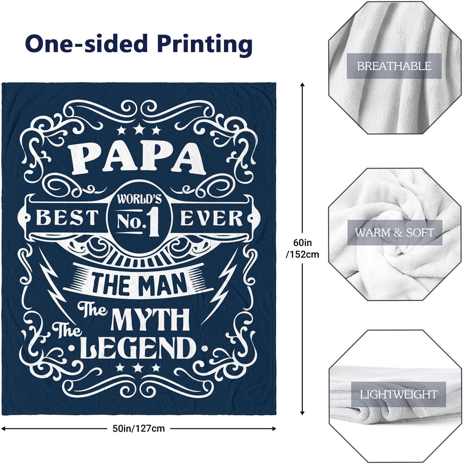 Grandpa Gifts Blanket 60"X80", Birthday Gifts for Grandpa, Papa Gifts, Grandpa Fathers Day Birthday Gifts, Gifts for Papa, Best Grandpa Gift Ideas, Christmas Grandfather Gifts from Grandkids