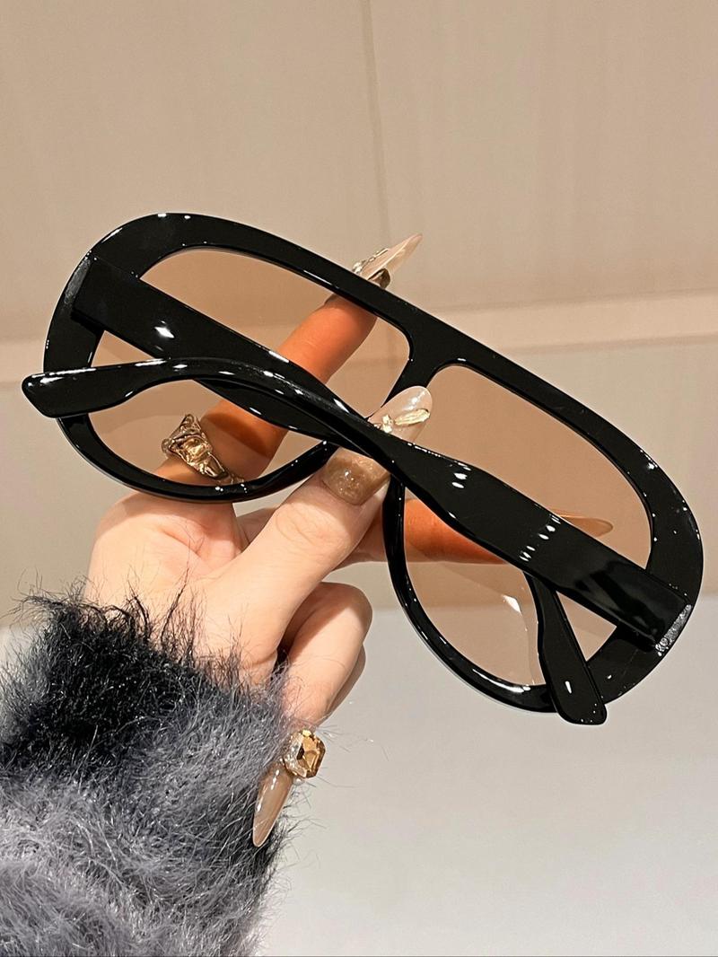 Unisex Vintage Tortoiseshell Sunglasses, High Quality Sunglasses, Trendy Casual Sunglasses for Everyday Use, Fashion Accessories for Outdoor Activities
