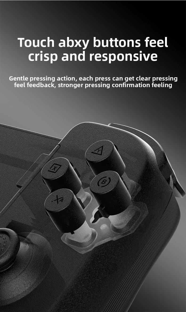 Dual Hall Effect Telescopic Gamepad - D6DP Wireless Controller for Switch Android iOS Windows