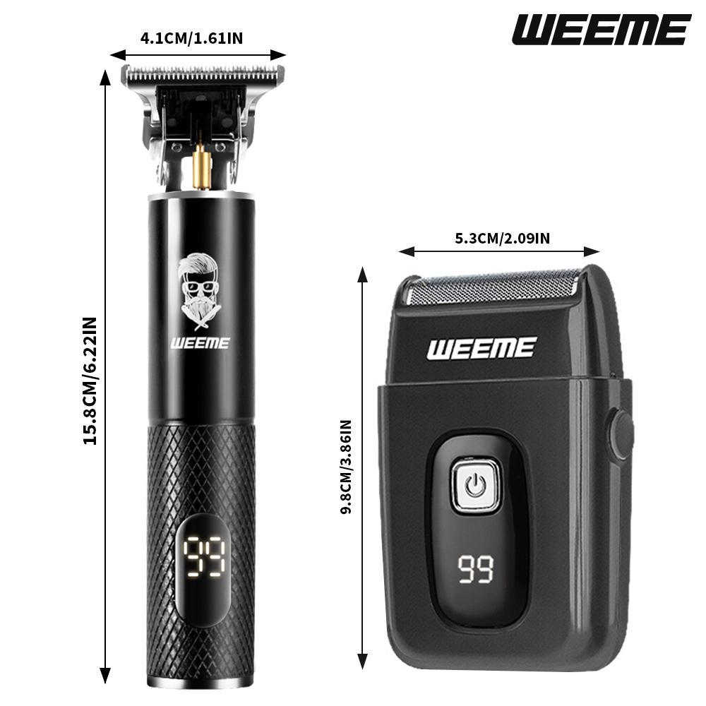 WEEME USB Rechargeable Hair Trimmer Kit, 1 Set Electric Hair Clipper with Accessories, Professional Beauty & Personal Care Product, Cordless Barber Trimmer, Usb Fade Clipper