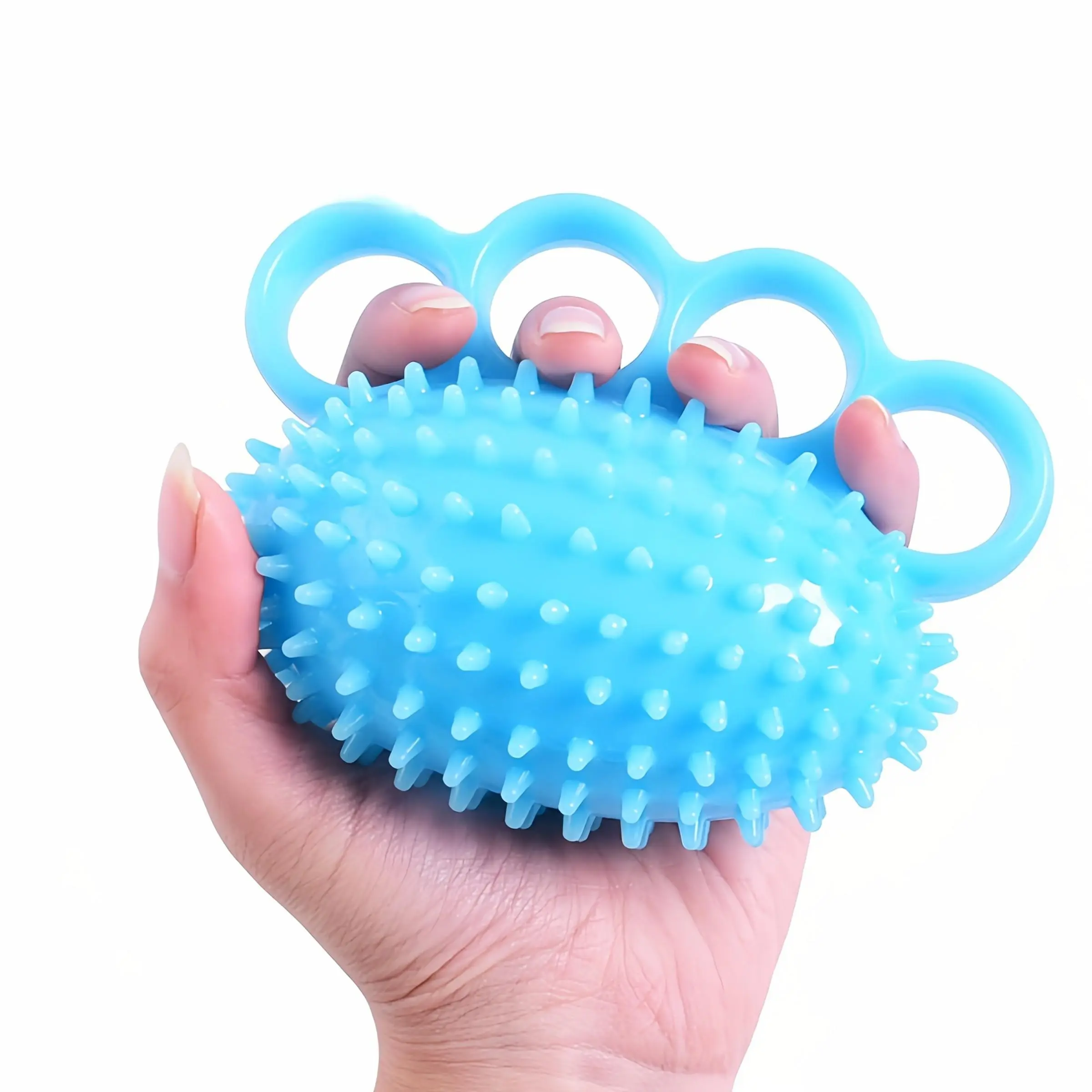 Finger Strength Trainer, Four Finger Massage Ball, Rehabilitation Exercise Tool, Hand Strength Training, Elderly Fitness Equipment