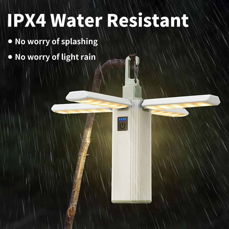 Foldable Camping Lantern Light, 1pc Rechargeable Dimmable Camping Lantern Flashlight, Waterproof LED Lantern for Outdoor Camping, Hiking, Tents