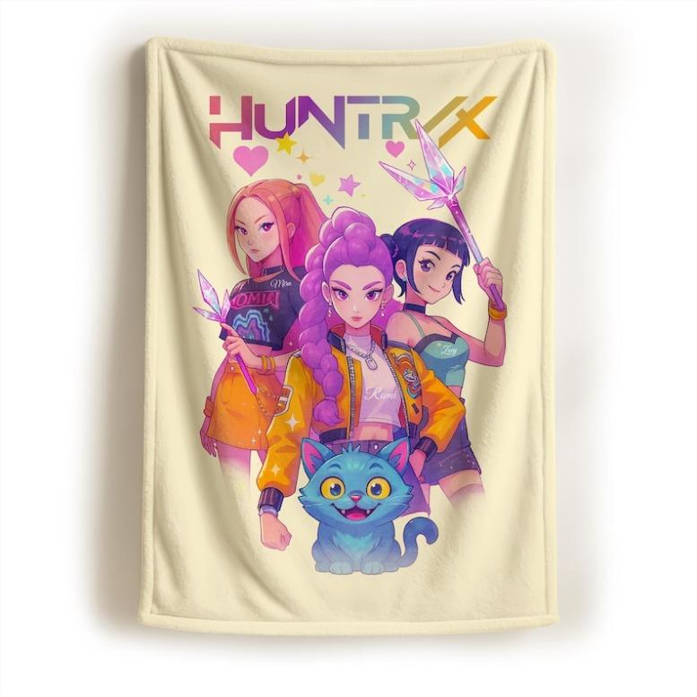 Blanket Inspired by Demon Hunters K - Pop for Kids Men and Women Cozy Cute K - Pop Gift