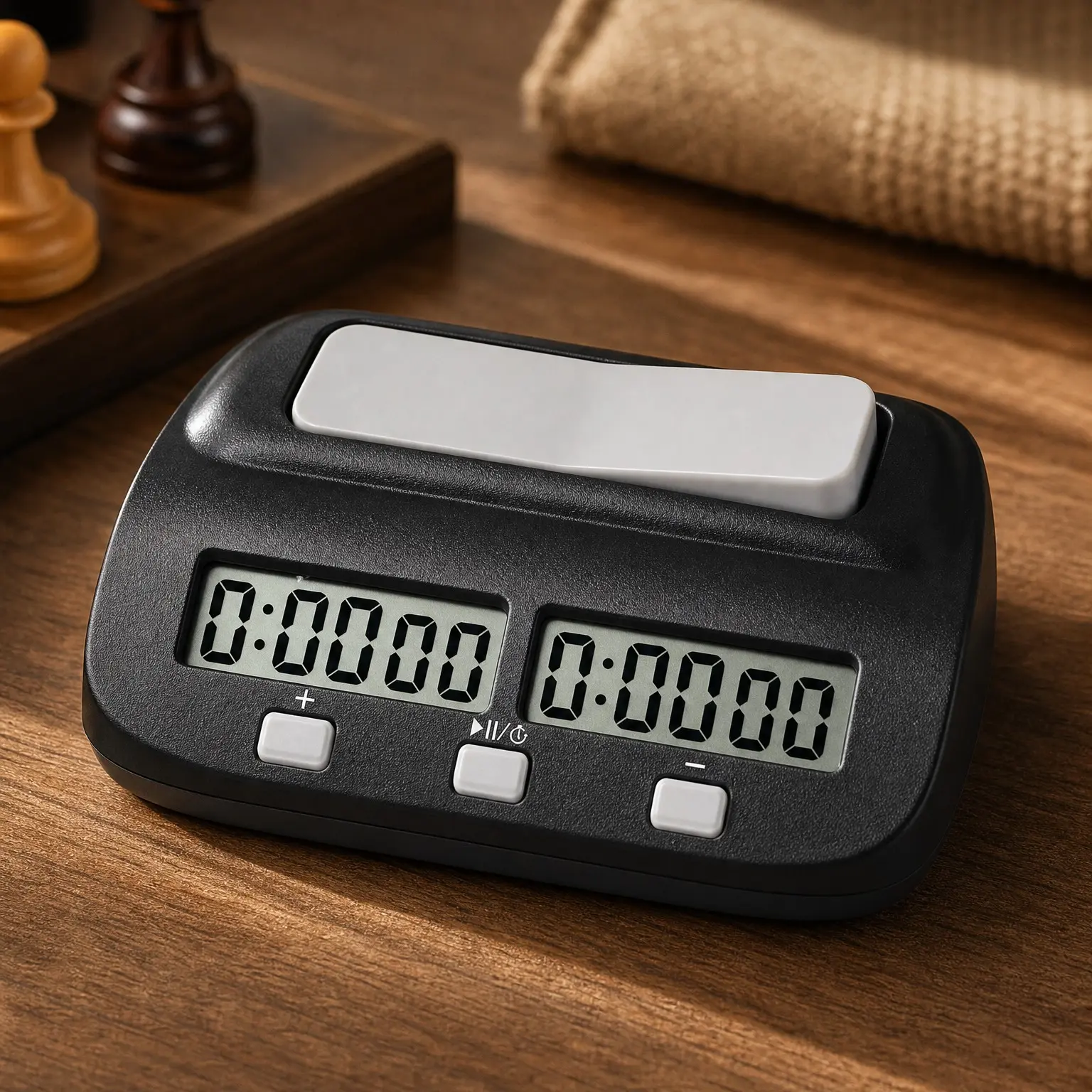 Chess Clock Digital Timer for Board Games Count Up/Down with Alarm Function Black
