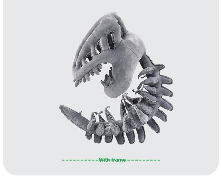 Popular toys on social media: Chinese Dinosaur Park dinosaur skeleton headgear cosplay plush toy for children