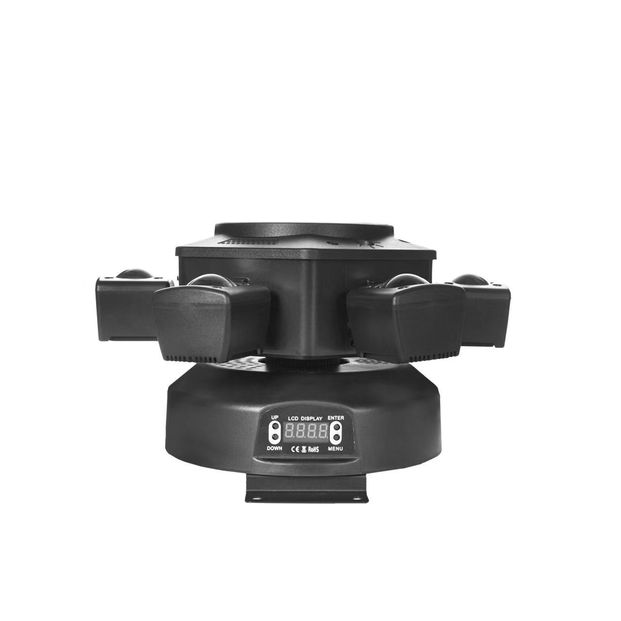 150W Moving Head DJ Lights 6 Arms Party Lights RGBW 6-IN-1 LED Stage Lights with Strobe Beam & Remote Control DMX512 for Wedding Party Disco KTV Event