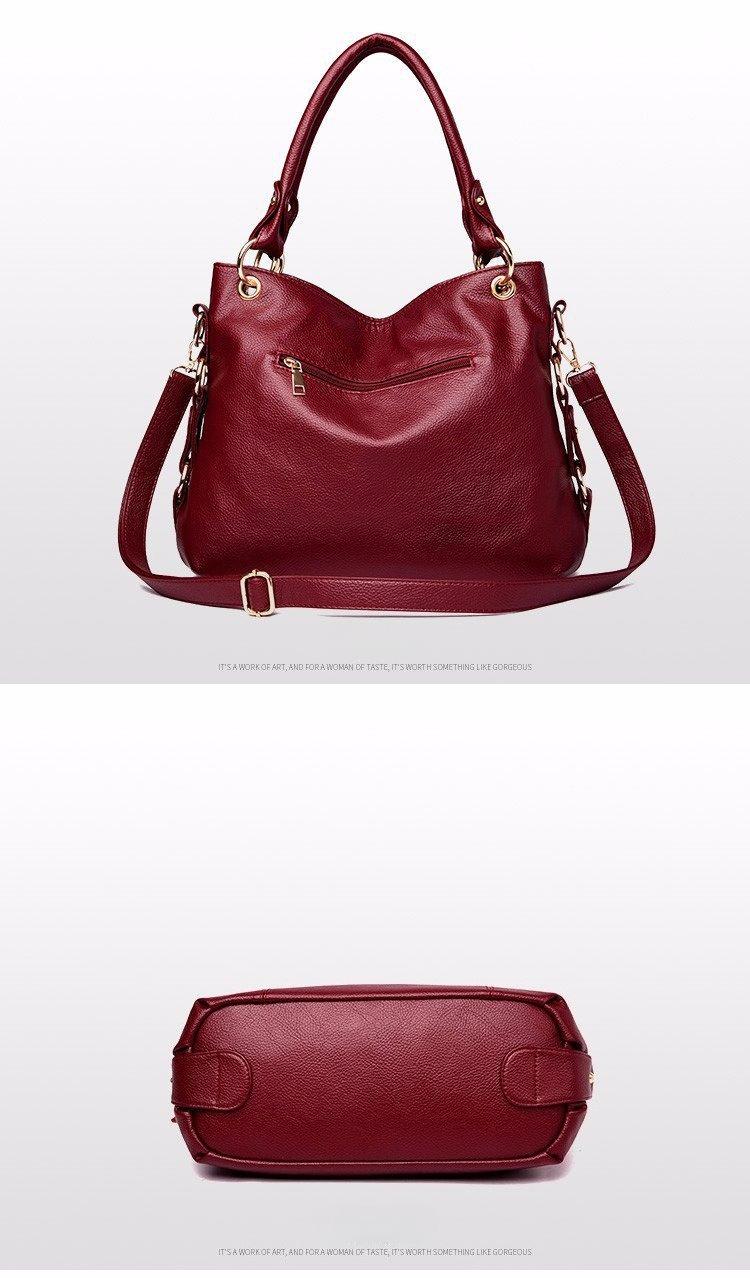 BIGWIG New Flow Speed Women's Handbag, Genuine Leather Tote Bag, Work Shoulder Bag, Large Luxury Design