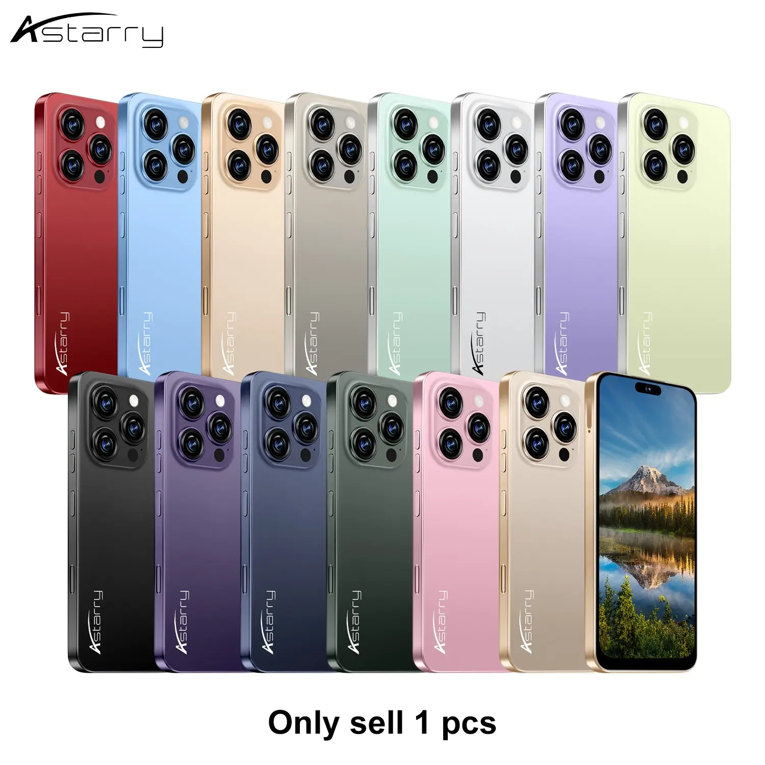 Astarry -New Smartphone 16 Pro Max, 6.93-Inch Screen, 8-Core Processor, GPS, Bluetooth-compatible, WiFi, Dual Sim, Android 12.0, Long Battery Life