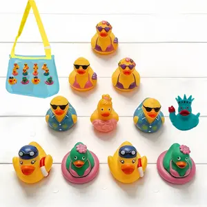 10/20pcs Summer Duck Ornament Set, Includes Beach Bag, Perfect for Summer Gifts, Kids Birthday, Graduation Season, Party Decor