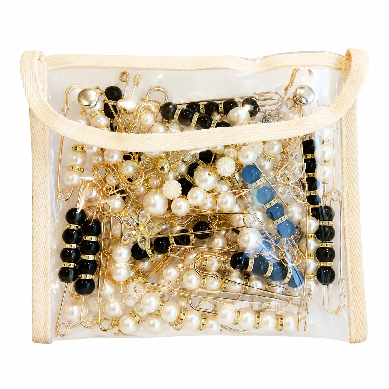 Elegant Pearl-Style Adjustable Waist Clips Set – Reusable Clothing Fasteners for Pants, Skirts, and Dresses to Secure Fit, Prevent Slippage, and Enhance Comfort Without Alterations
