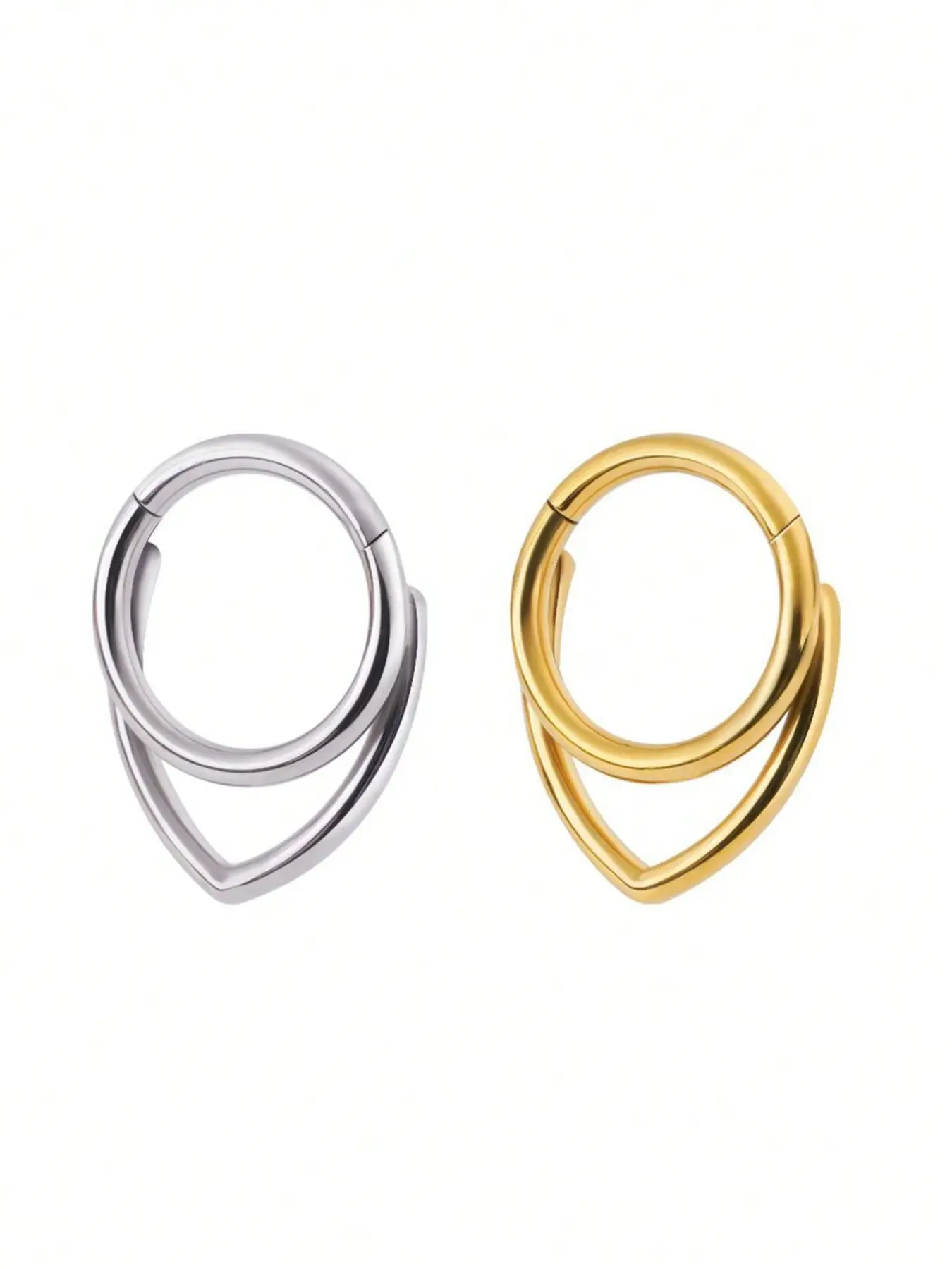 316L Nose Ring 16g Cartilage Ring, Fashion Titanium Steel Body Piercing Jewelry, Punk Style Ear Jewelry, All Seasons Casual