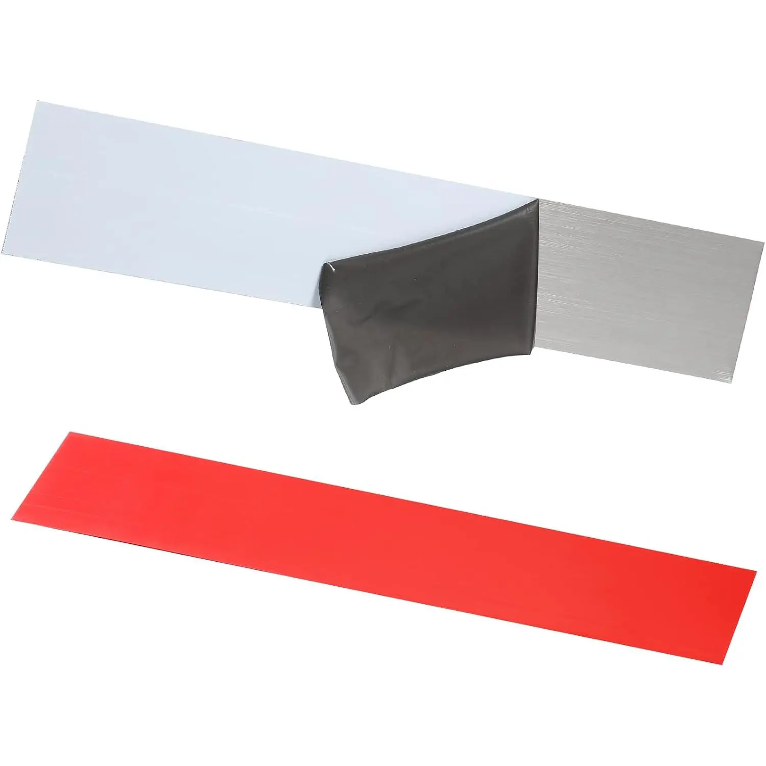2-Count Stainless Steel Garage Door Bottom Seal - Self Adhesive Tape, 9.84" Long Rodent Proofing Guard, Weather Stripping, Easy Installation for Indoor/Outdoor Snake & Rodent Entry Prevention