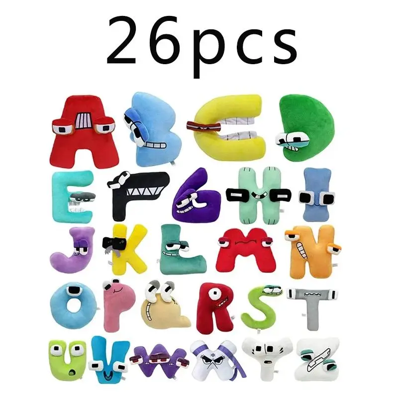 new hot Enlightenment Montessori Plush Toy Doll Gifts Anime Doll Kawaii 26 English Letters Stuffed Toys Alphabet Lore Plush Toys