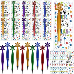 25 Sets Catholic Religious Gifts Puzzle Ballpoint Pens You are a  of Gods Plan Bookmarks Fathers Day  for Christian  Study Group Sunday School Graduation Church Prayer Classroom