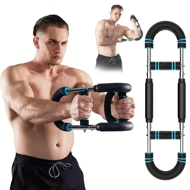 Arm Trainer, Adjustable Power Torque Arm Trainer for Chest and Arm Workouts, Portable Fitness Equipment, Men's Upper Body Strength Bar