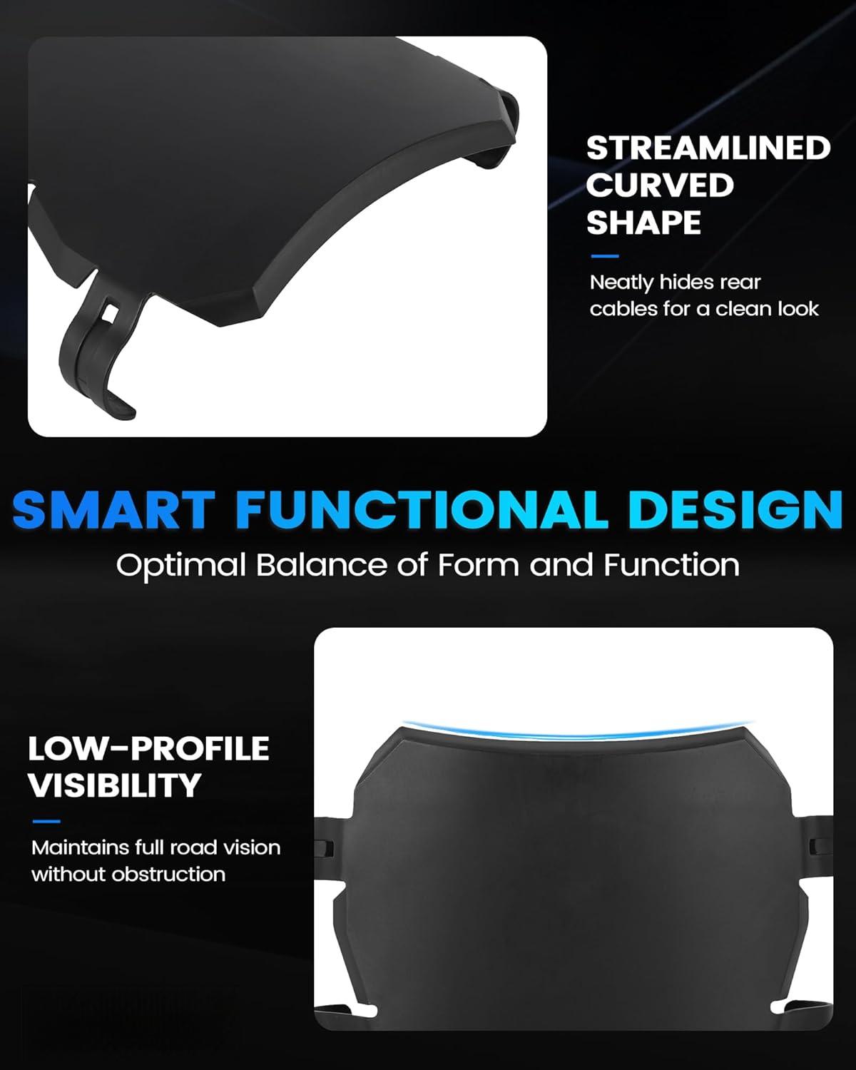 Electric Bike Number Plate E Bike Front Plate Compatible Fit for Ridstar Q20 Tuttio Soleil 01 Super 73 S1 S2 Y1 RX Macfox EBike Electric Commuter Mountain Bike Black