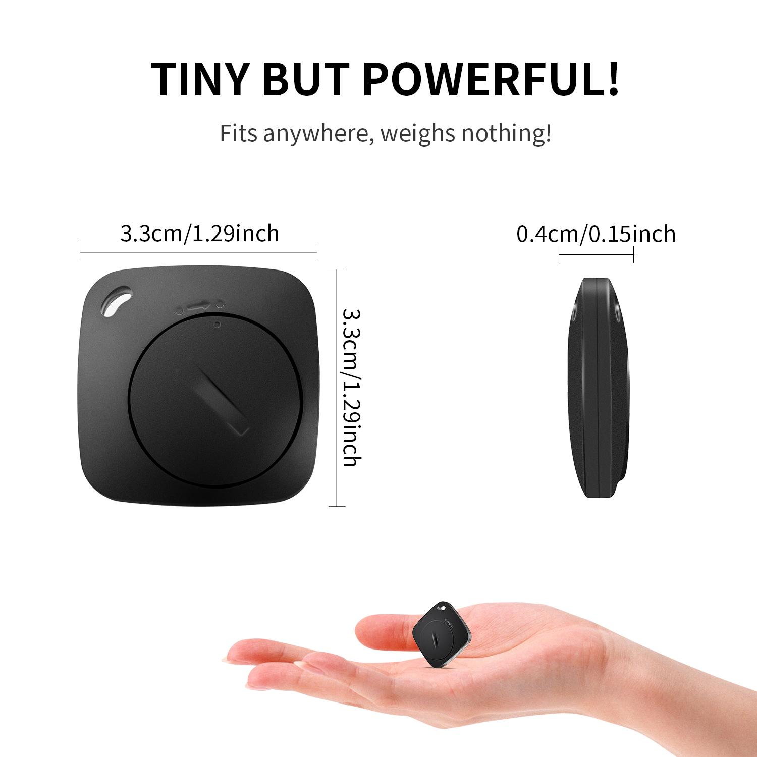 Smart GPS Tracker, 4-Pack Anti-Loss Devices, Compatible with iOS & Google, with Lanyard, Ideal for Keys, Bags, Cars, Wallets