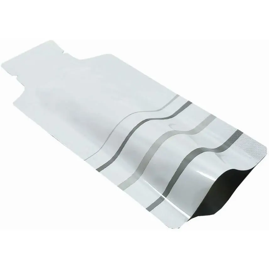 100 Pack 1.97x4.3inch White Heat Seal Sample Mylar Packets for Travel | Empty Disposable Bags, for Portable Toiletries, Liquid Shampoo Container, Single Serving Coffee  Condiments Storage