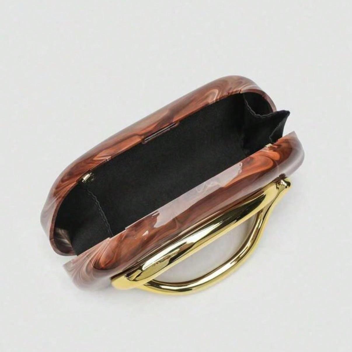 Acrylic Clutch Bag with Chain, Comfortable And Fashionable, Stylish Handbag, Personalized Gift Choice, Accessory Fashionable Style Crossbody Bag Suitable for All Occasions, Affordable Luxury Feel, Rebellious Party Bag, Ideal for Valentine's Day