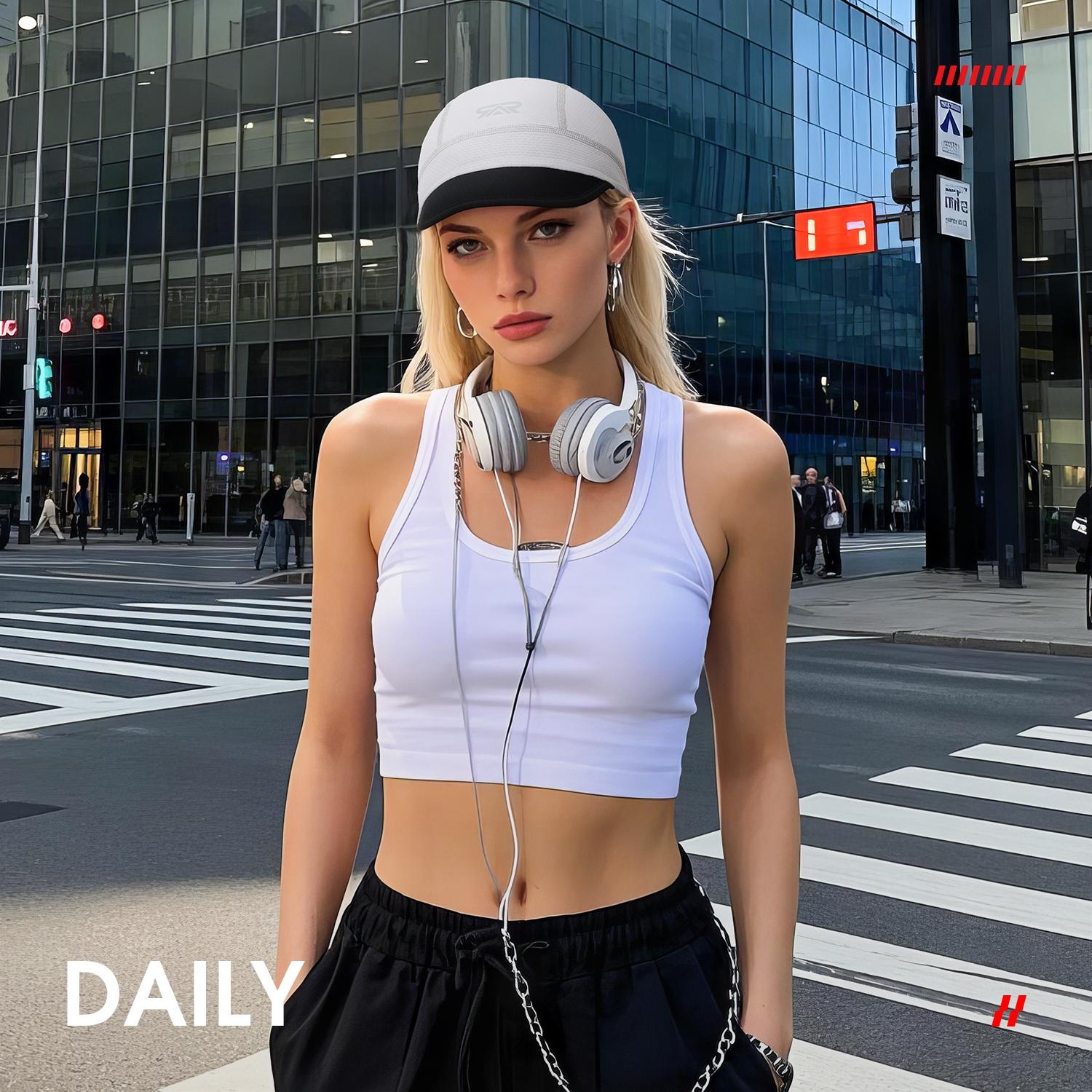 Breathable Sweat-wicking Cycling Running Baseball Hat, 2 Counts Short Brim Cooling Helmet Liner Skull Cap, Cycling Running Baseball Hat, Sports Hat