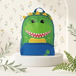 Graduation Season 2026 New Cute Cartoon Dinosaur Print Backpack for Elementary School Kids, Lightweight Double Shoulder Bag for Boys Girls Ages 6-8, Casual School Bookbag for Students Travel