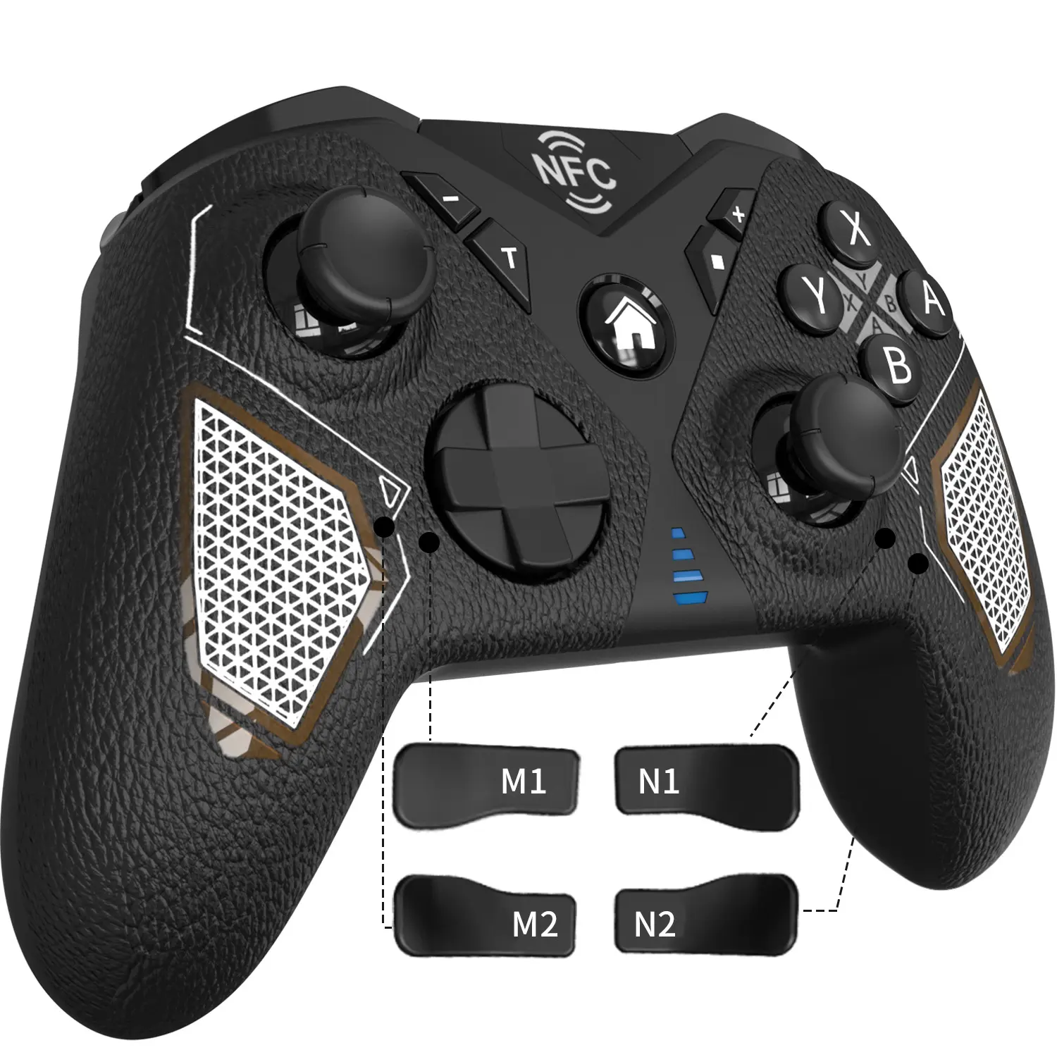 Switch2pro handle leather grip PC mobile phone Steam automatic glare wireless gamepad