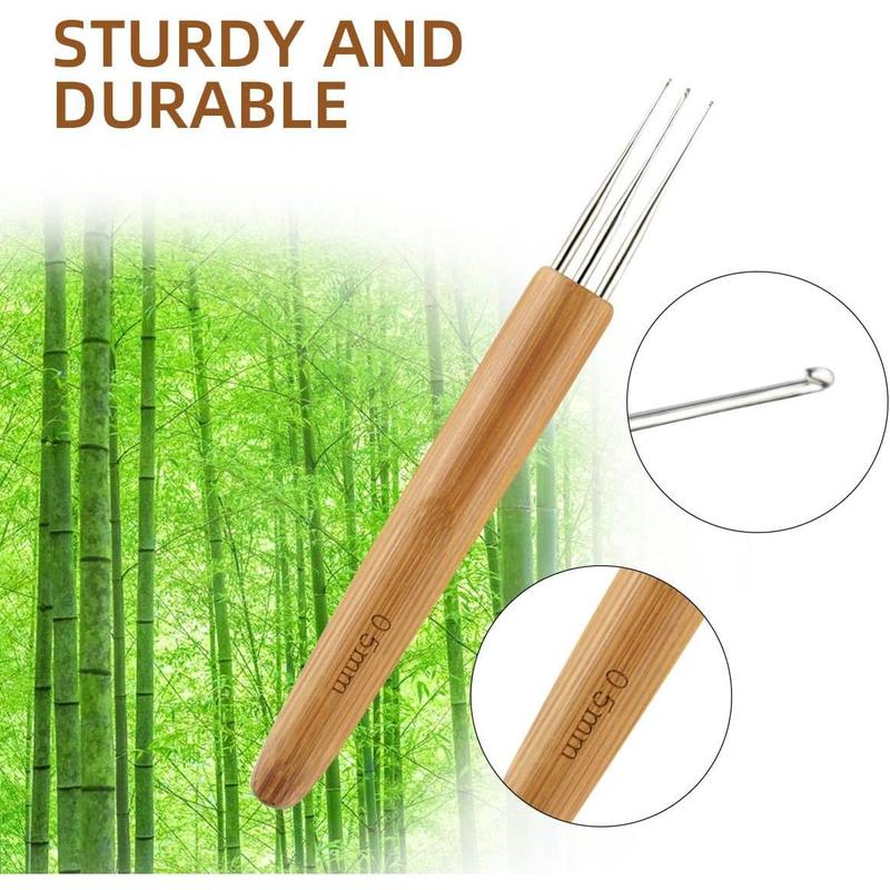 3 count Dreadlock Crochet Hooks - Dreadlock Crochet Hook Tool for Hair Locs & Dread Braids - 0.5Mm Braid Craft Weaving Crochet with Interlocking Tool 3 count Dreadlock Crochet Hooks - Dreadlock Crochet Hook Tool for Hair Locs & Dread Braids - 0.5Mm Braid Craft Weaving Crochet with Interlocking Tool