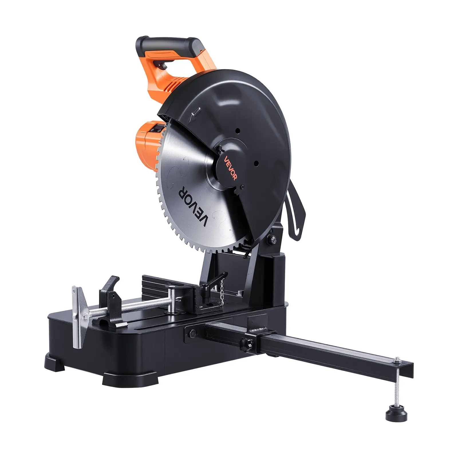 VEVOR Chop Saw, 14-inch Stainless Steel Cold Cut Blade, 3500 W Powerful Brushless Motor, 750-1200 r/min Adjustable Speed, Metal Cutting Chop Saw for Metal Square and Flat Tubes, Steels (240V/60HZ), 0-45 Cuts, D-Shaped Handle