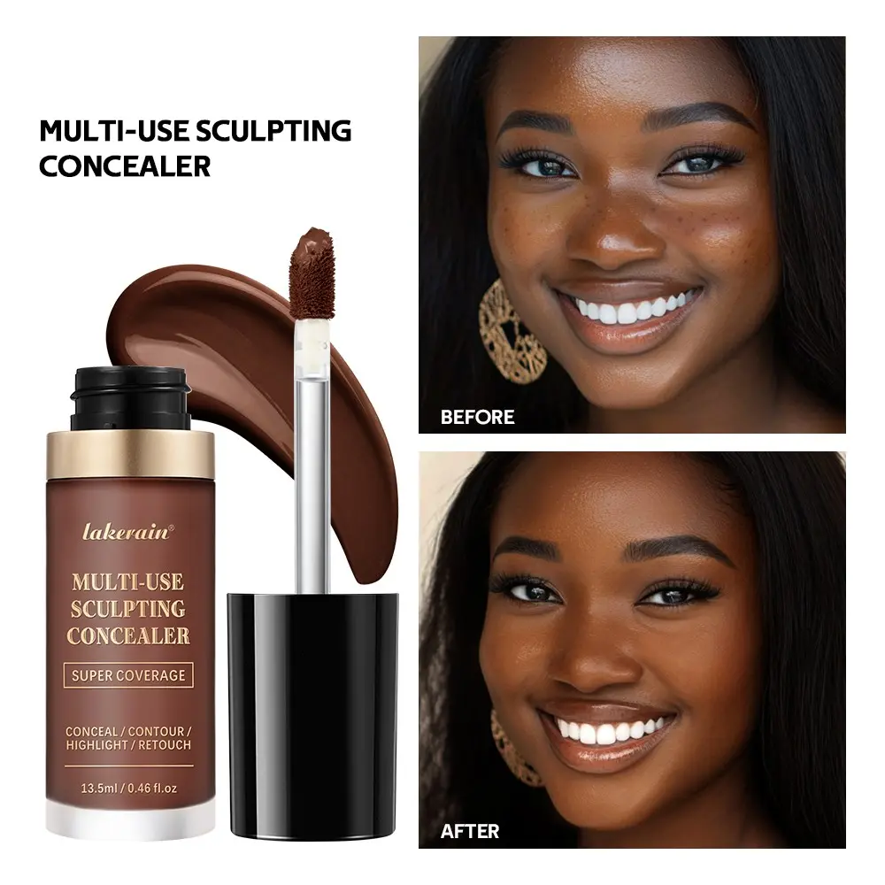 Multi-Effect All-In-One Moisturizing Matte Concealer, Waterproof Foundation, Long-Lasting Wear, 6 Colors Available, Non-Comedogenic, K-Beauty, Perfect For Summer Vibe
