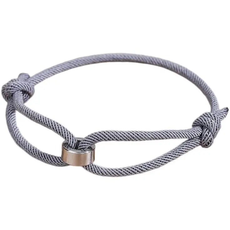 Minimalist Colorful Cord Adjustable Bracelet with  Bead, Simple Braided Rope Friendship Bracelet for Men Women, Thin String Wristband