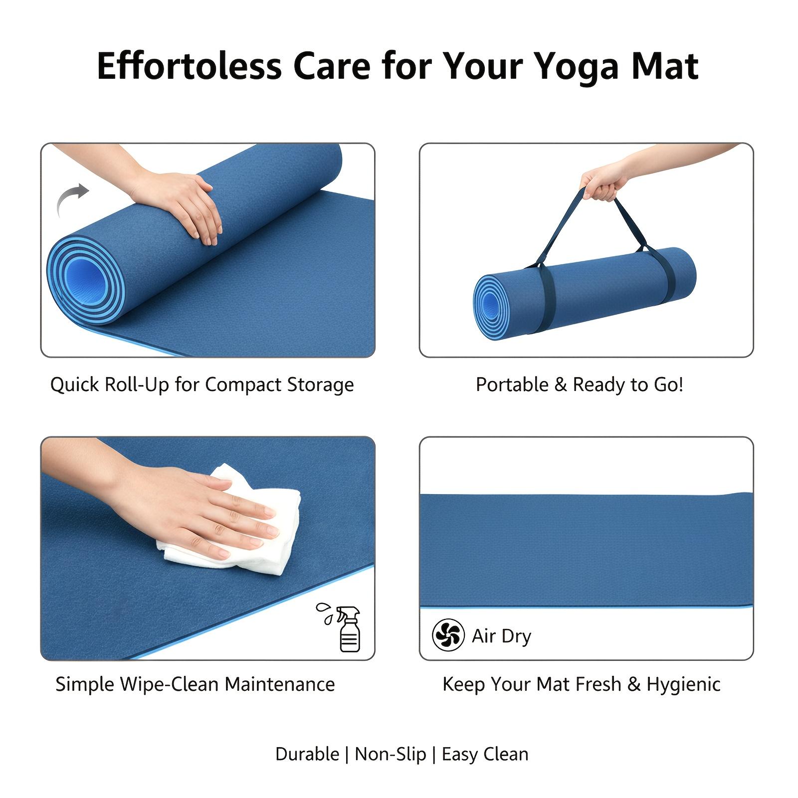 Large Yoga Mat, Various colors Yoga Mat 6x2 ft/6x4 ft with Alignment Lines ,0.4in Thick Yoga Mat, Double-Sized Yoga Mat, Extra-Wide Yoga Mat Fitness Mat,Tear-Resistant,  Thick Non-Slip Yoga Mat Exercise Mat for Home Workouts,camping essentials
