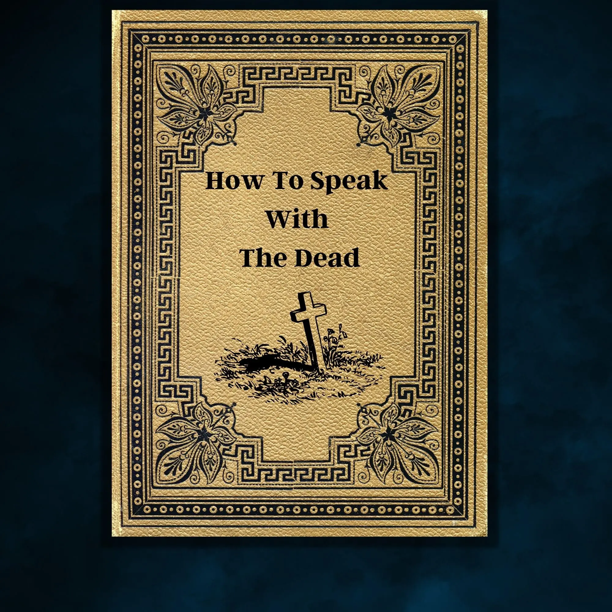 Antique Witch Grimoire, How to Speak with the Dead, Book of Shadows, Occult Witchcraft, Vintage Pagan Wicca Magic, Mystical Textbook